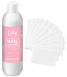 Lilly Cleaner odtłuszczacz 500 ml + waciki bezpyłowe 20 szt.